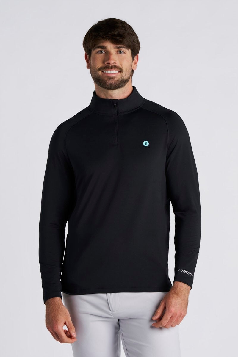 Men's Fairway Golf Pullover | Navy UPF 50+