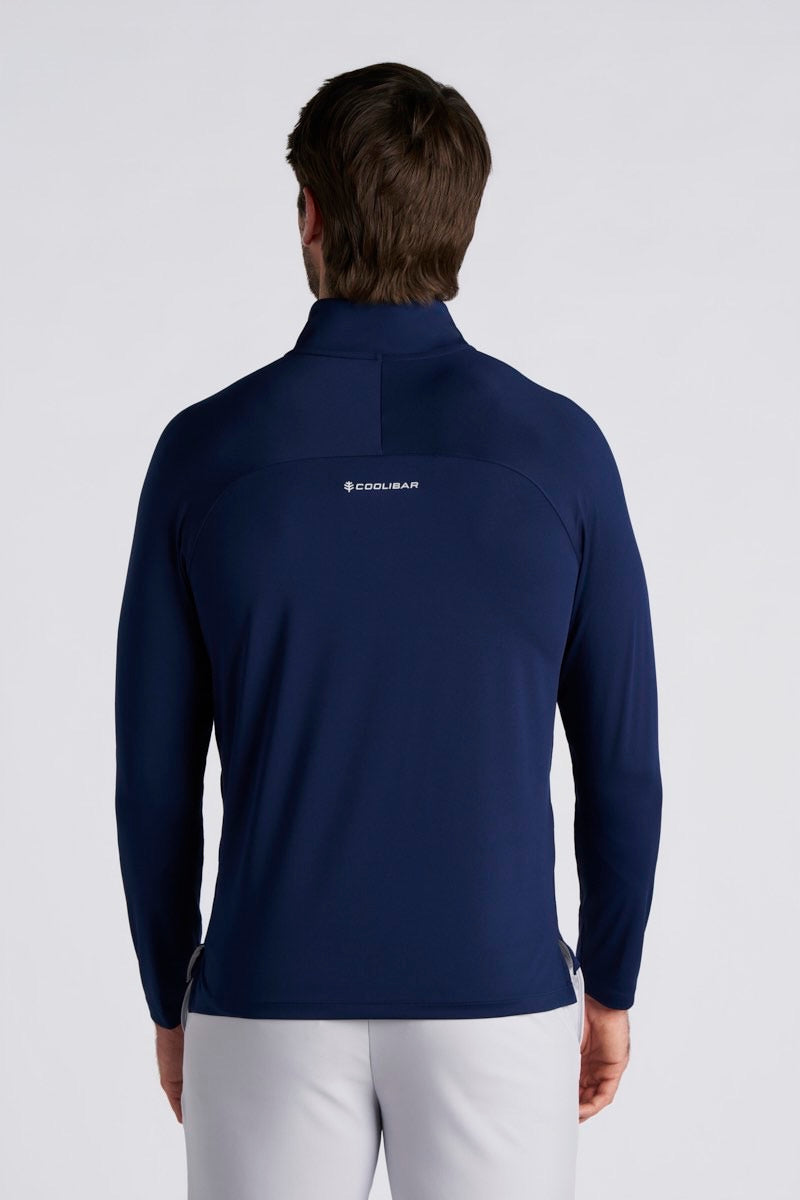 Men's Fairway Golf Pullover | Navy UPF 50+