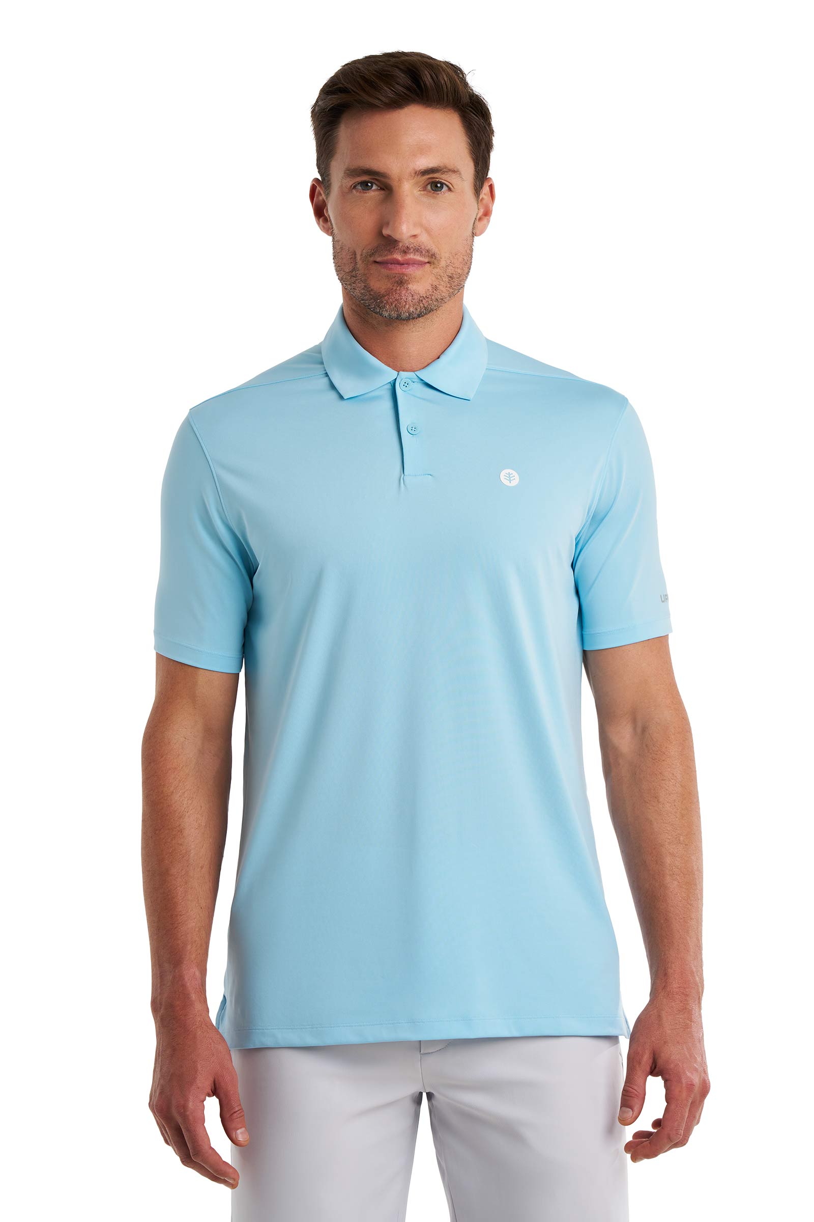 Men's CenterCourt Short Sleeve Polo | White UPF 50+