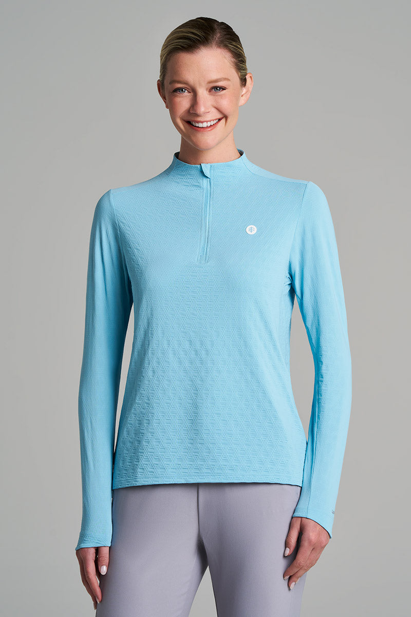 Women's Albatross Long Sleeve Pullover | White Diamond Jacquard