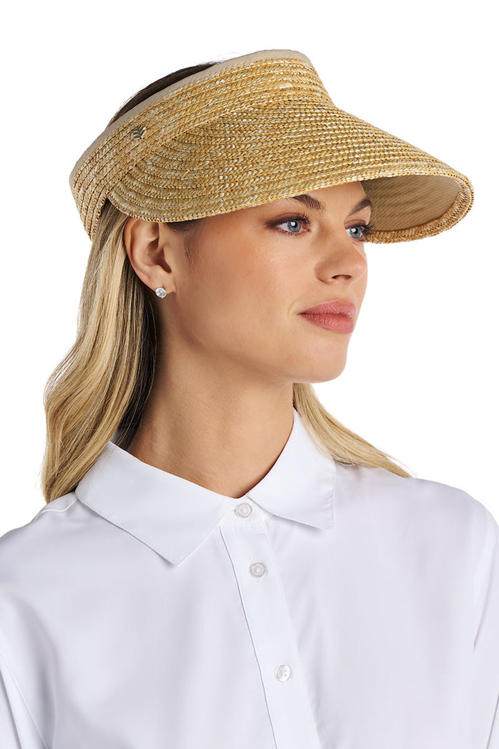 Women's Wheat Straw Visor | Natural