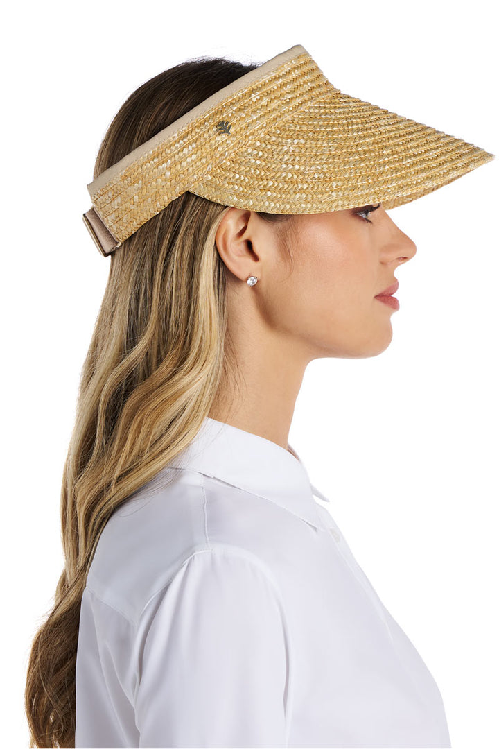 Women's Wheat Straw Visor | Natural