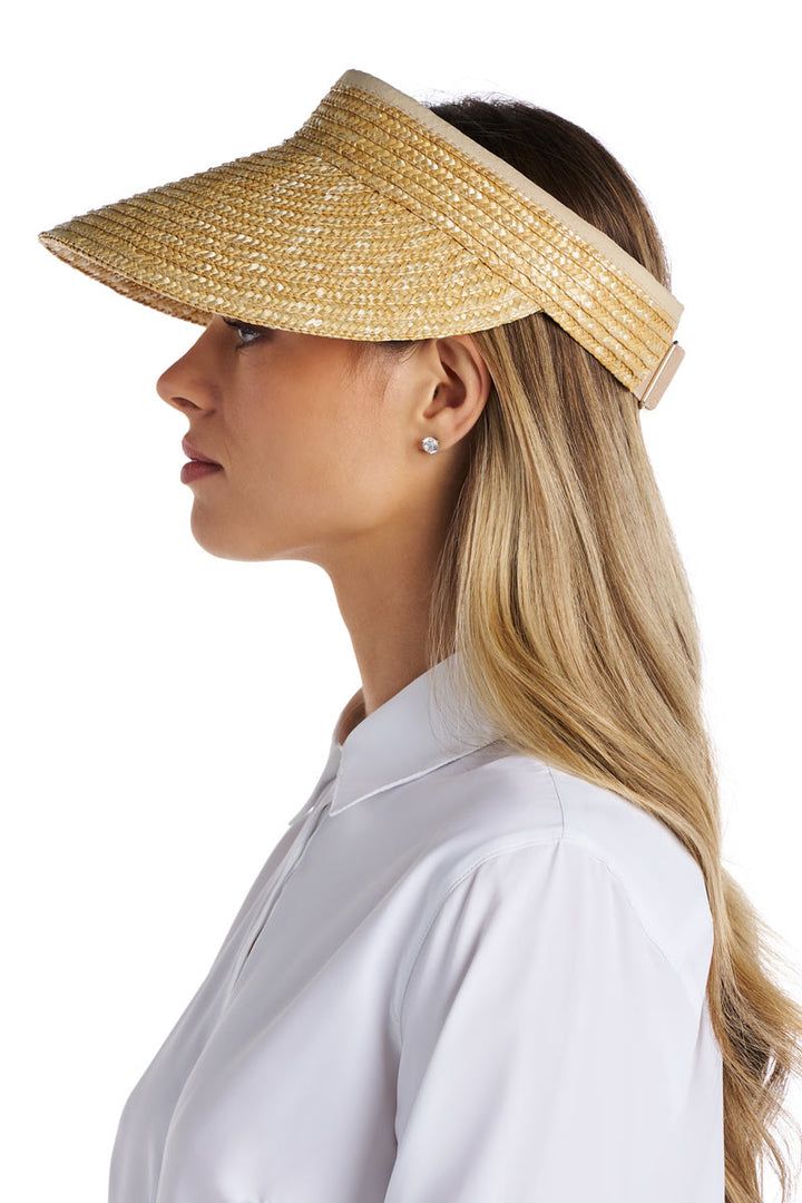 Women's Wheat Straw Visor | Natural