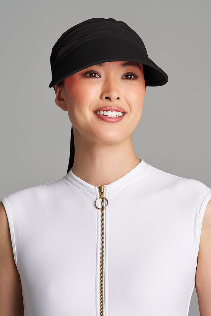 Women's Swim Visor | Black