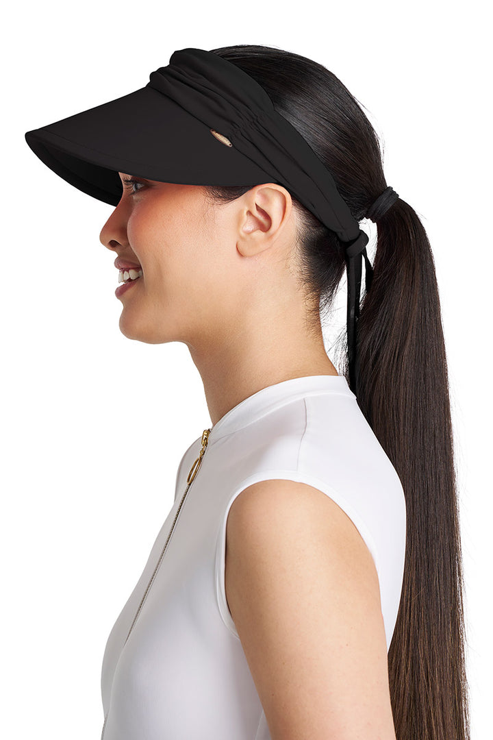 Women's Swim Visor | Black