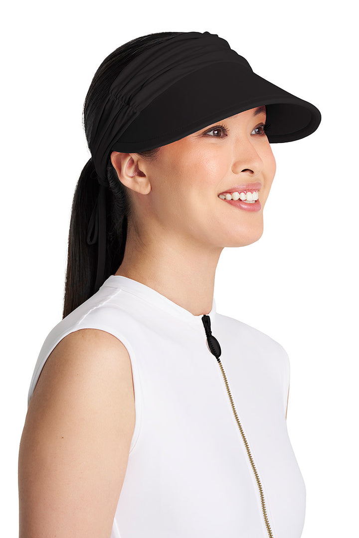 Women's Swim Visor | Black