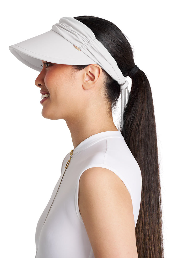 Women's Swim Visor | White