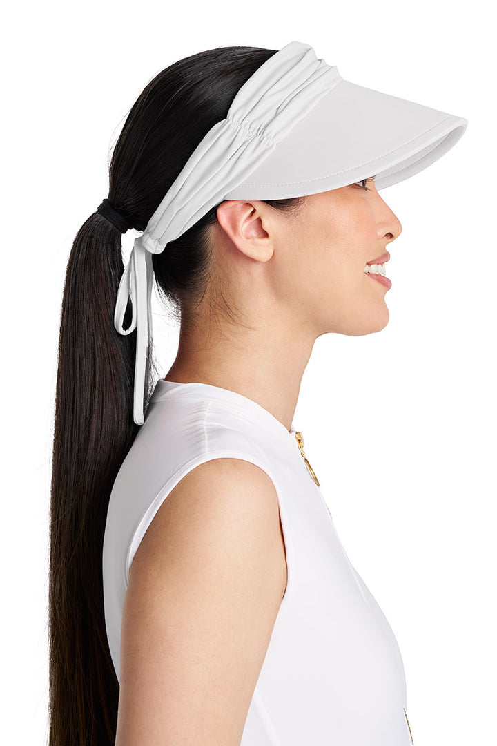 Women's Swim Visor | White