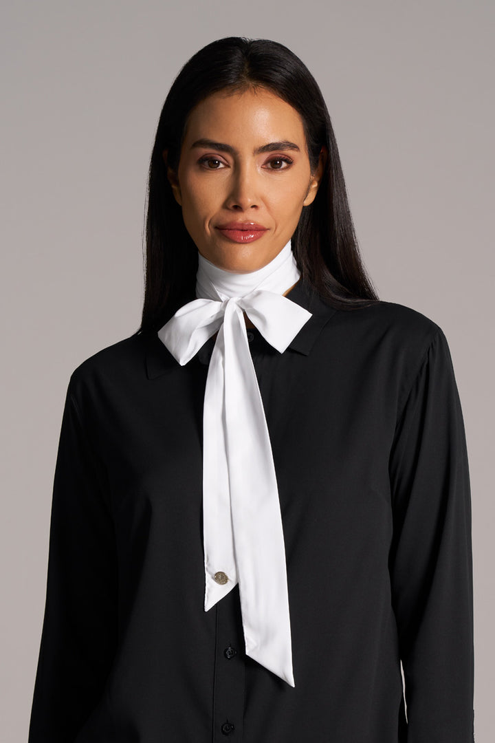 Women's Neck Bow | White