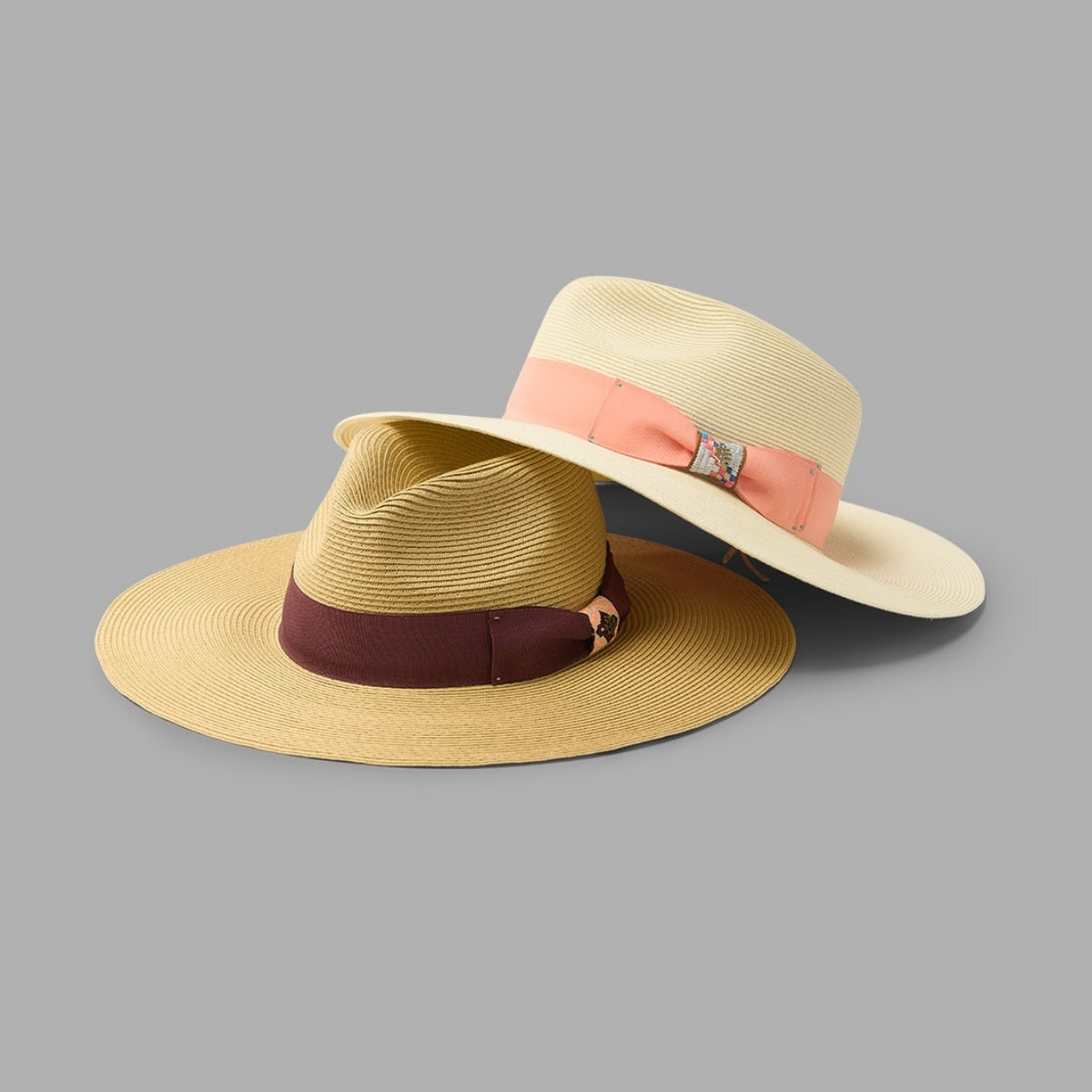 Ribbon Seam Ivory Panama Hat Biltmore Capitol Shantung Big Brim