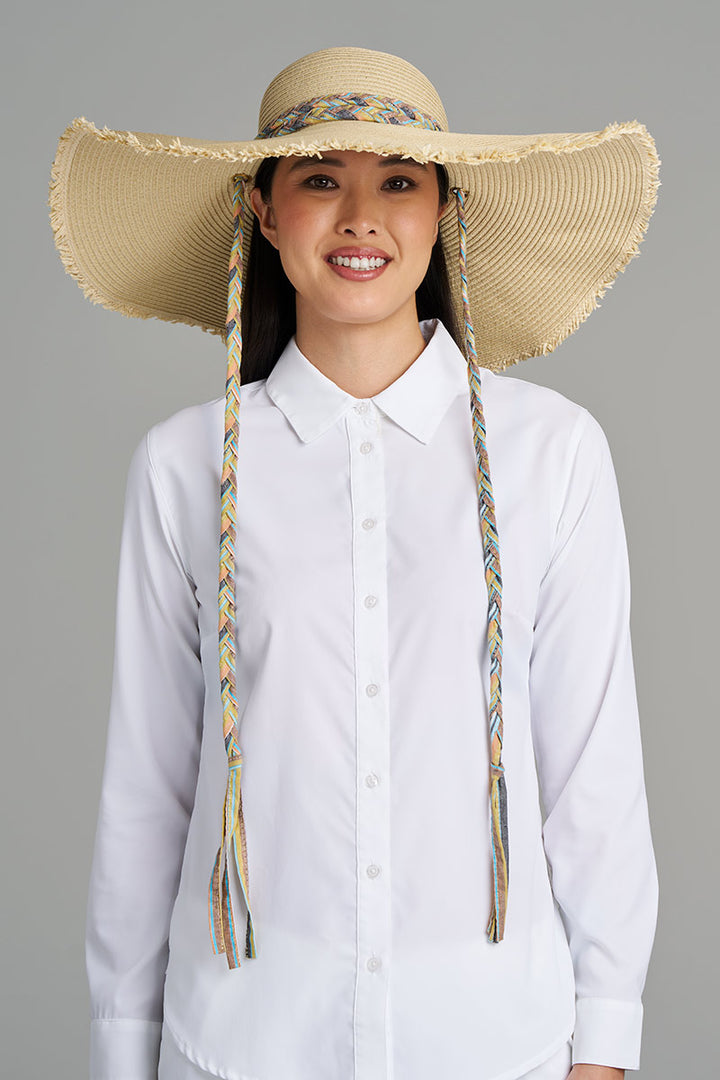 Large Brim Floppy Sun Hat | Natural
