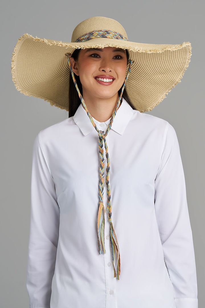 Large Brim Floppy Sun Hat | Natural