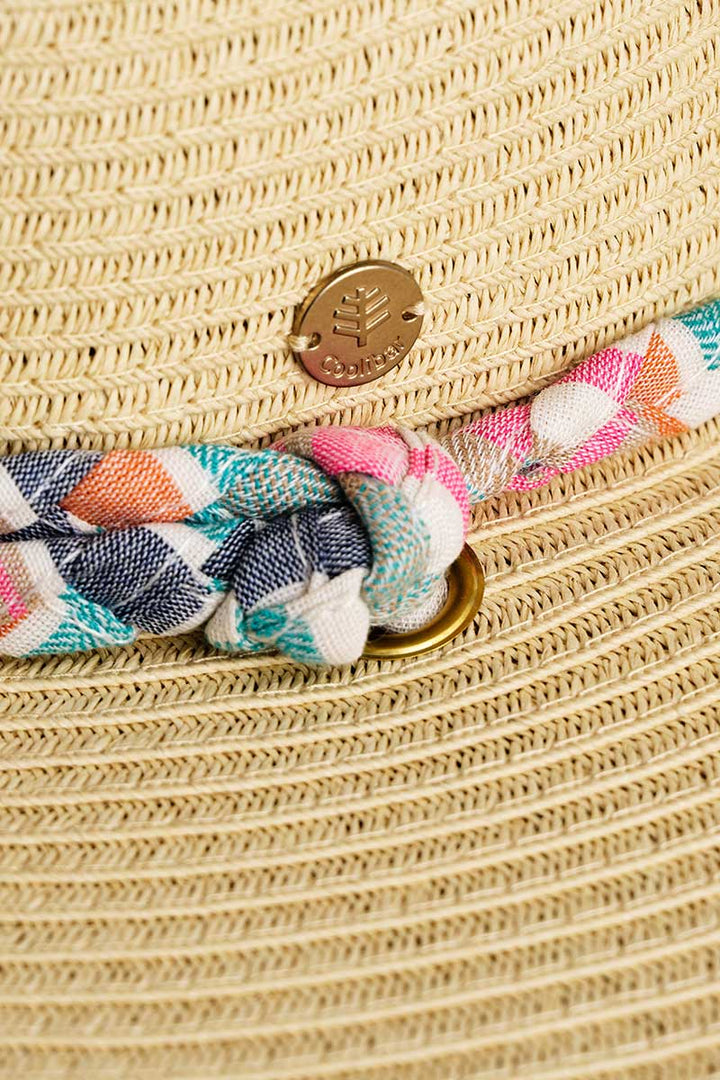 Large Brim Floppy Sun Hat | Natural Stripe