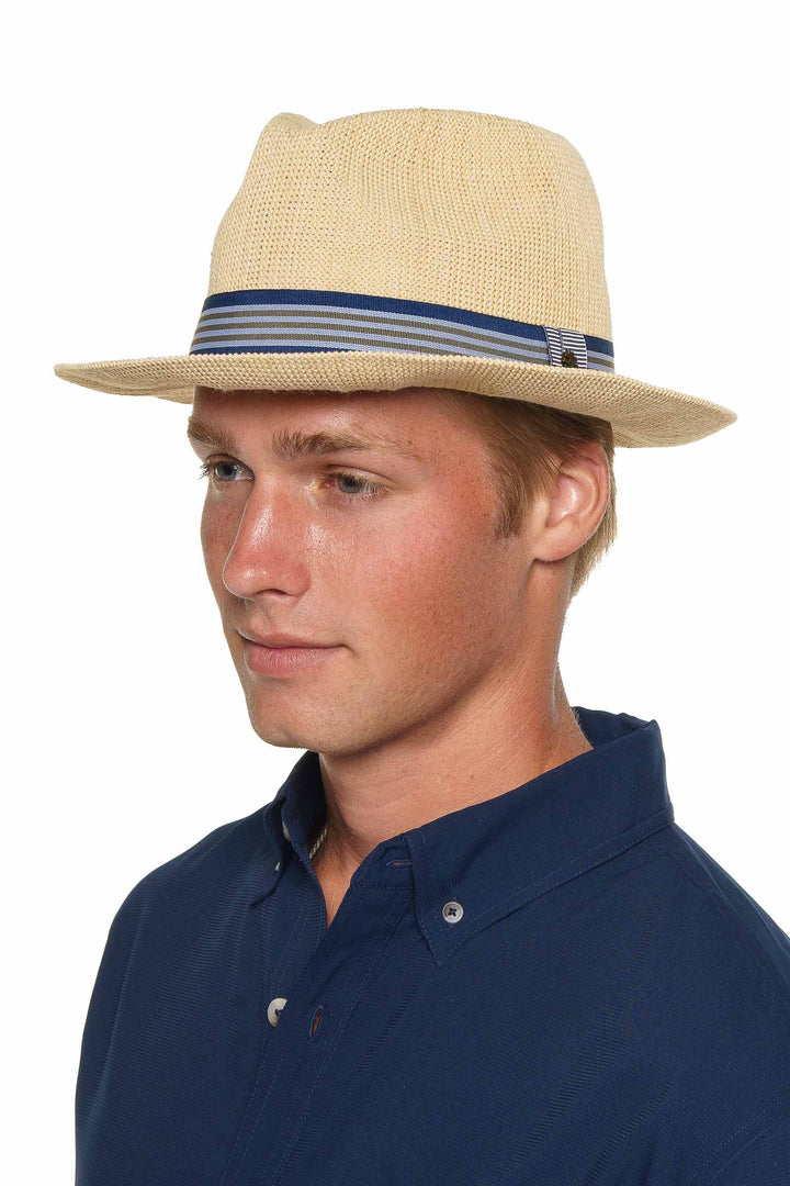 mens dress straw hats 1st Street Men's Classic Poly Knit Fedora