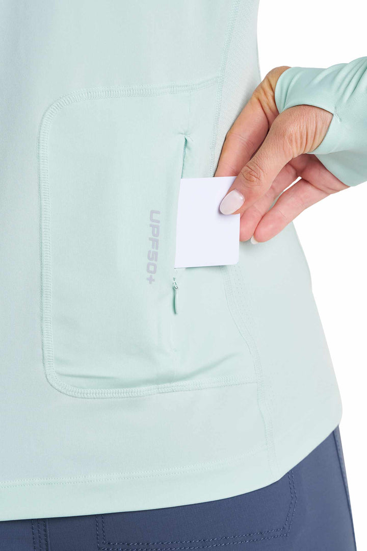 Women's Vented Fishing T-Shirt | Misty Aqua