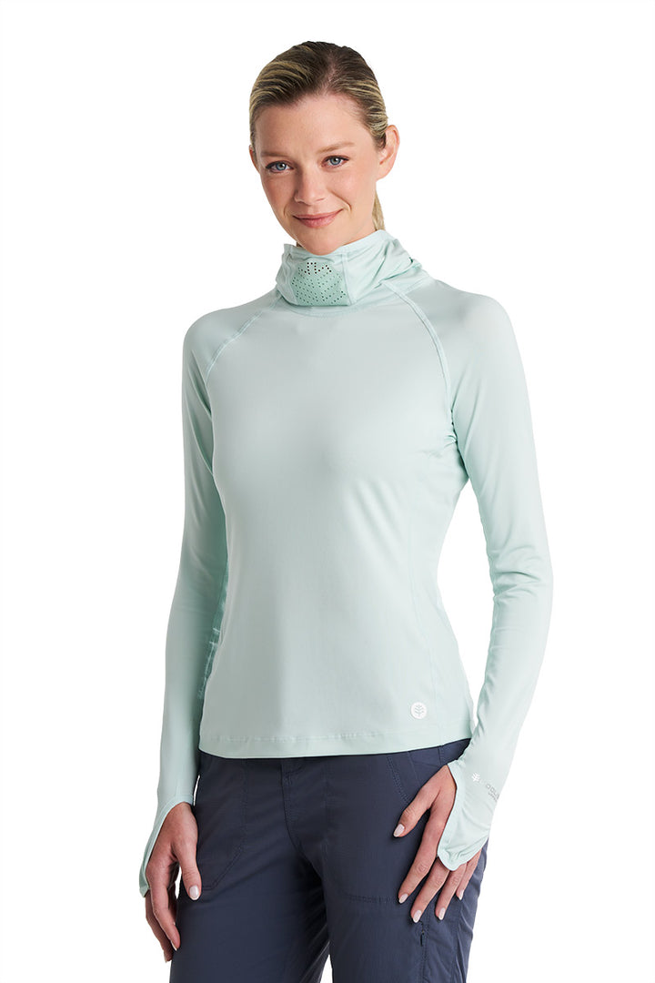 Women's Vented Sun Hoodie | Misty Aqua