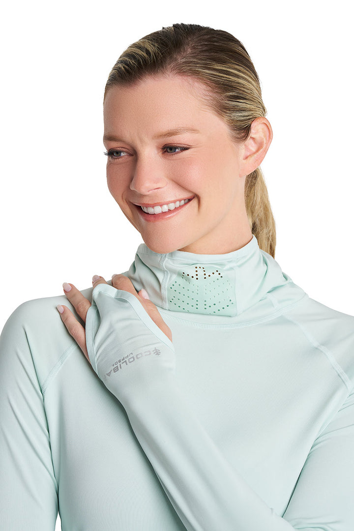 Women's Vented Sun Hoodie | Misty Aqua