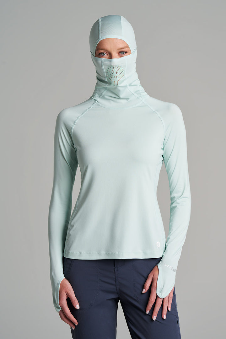 Women's Vented Sun Hoodie | Misty Aqua