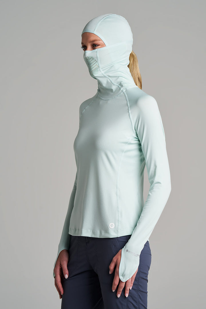 Women's Vented Sun Hoodie | Misty Aqua
