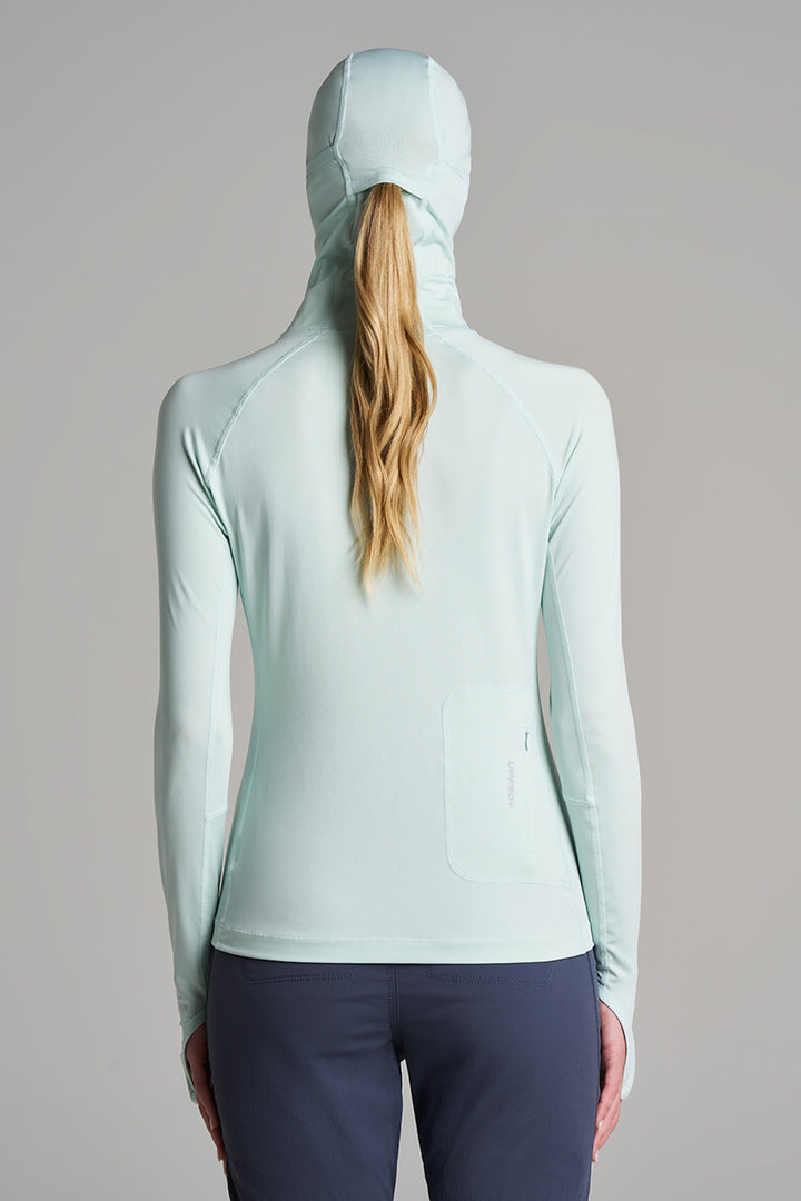 Women's Vented Sun Hoodie | Misty Aqua