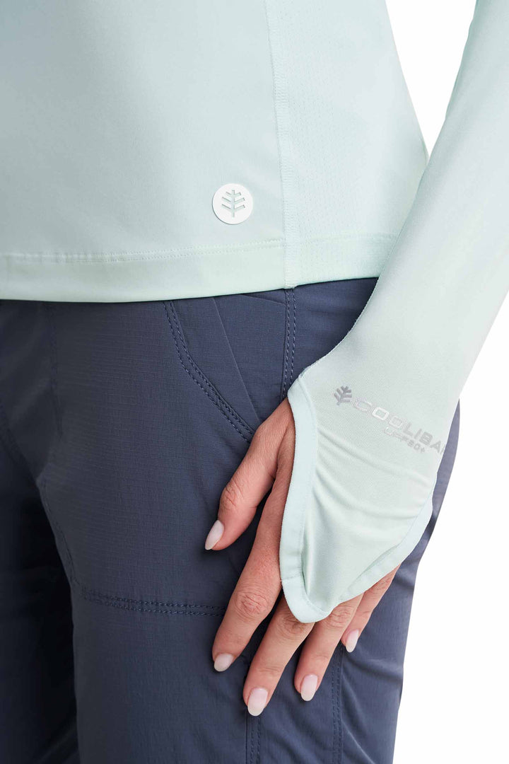 Women's Vented Sun Hoodie | Misty Aqua