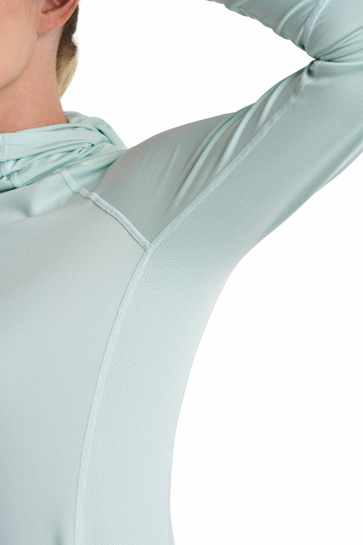 Women's Vented Sun Hoodie | Misty Aqua