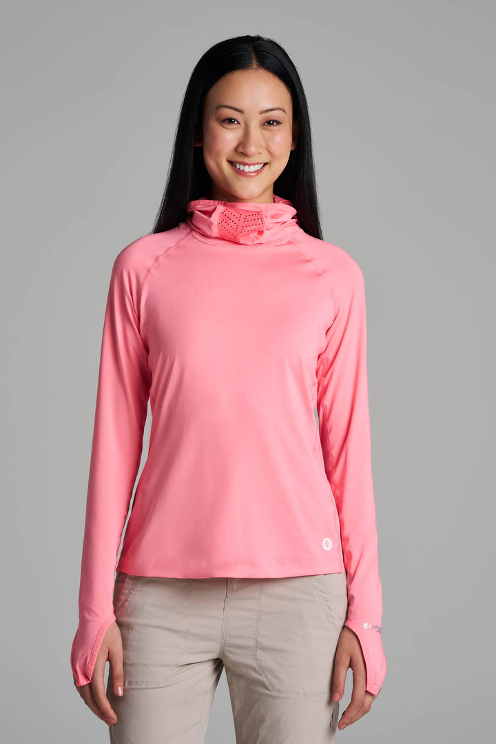 Women's Vented Sun Hoodie | Flamingo Pink