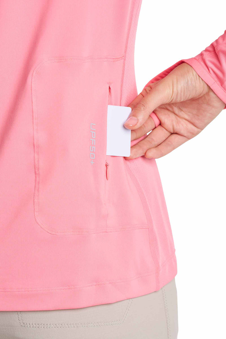 Women's Vented Sun Hoodie | Flamingo Pink