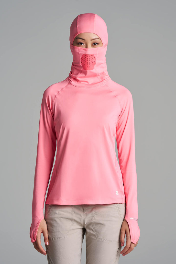 Women's Vented Sun Hoodie | Flamingo Pink