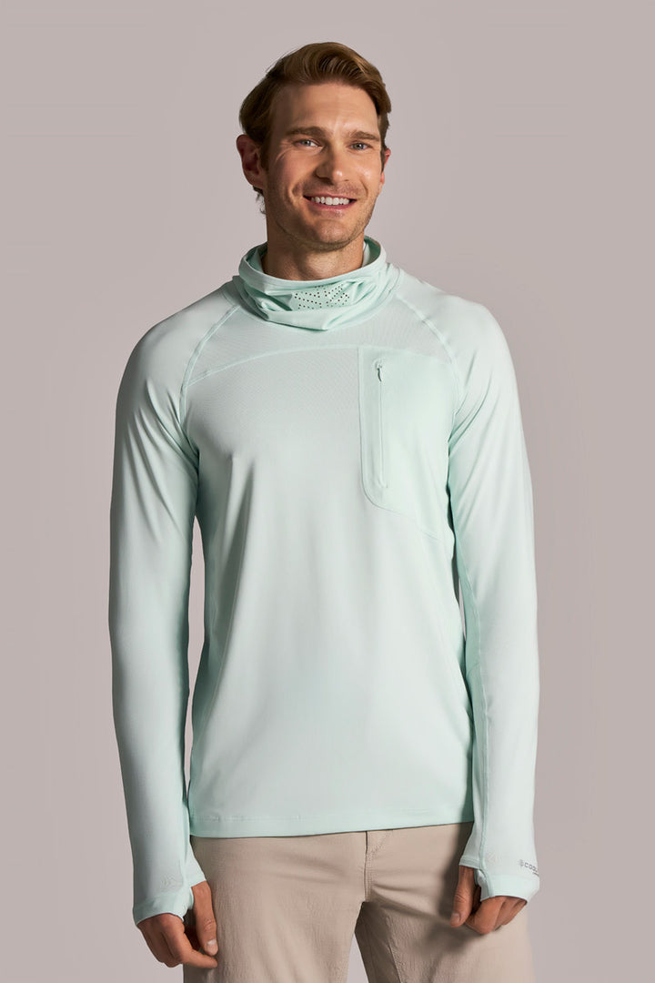 Men's Long Sleeve Fishing T-Shirt | Misty Aqua