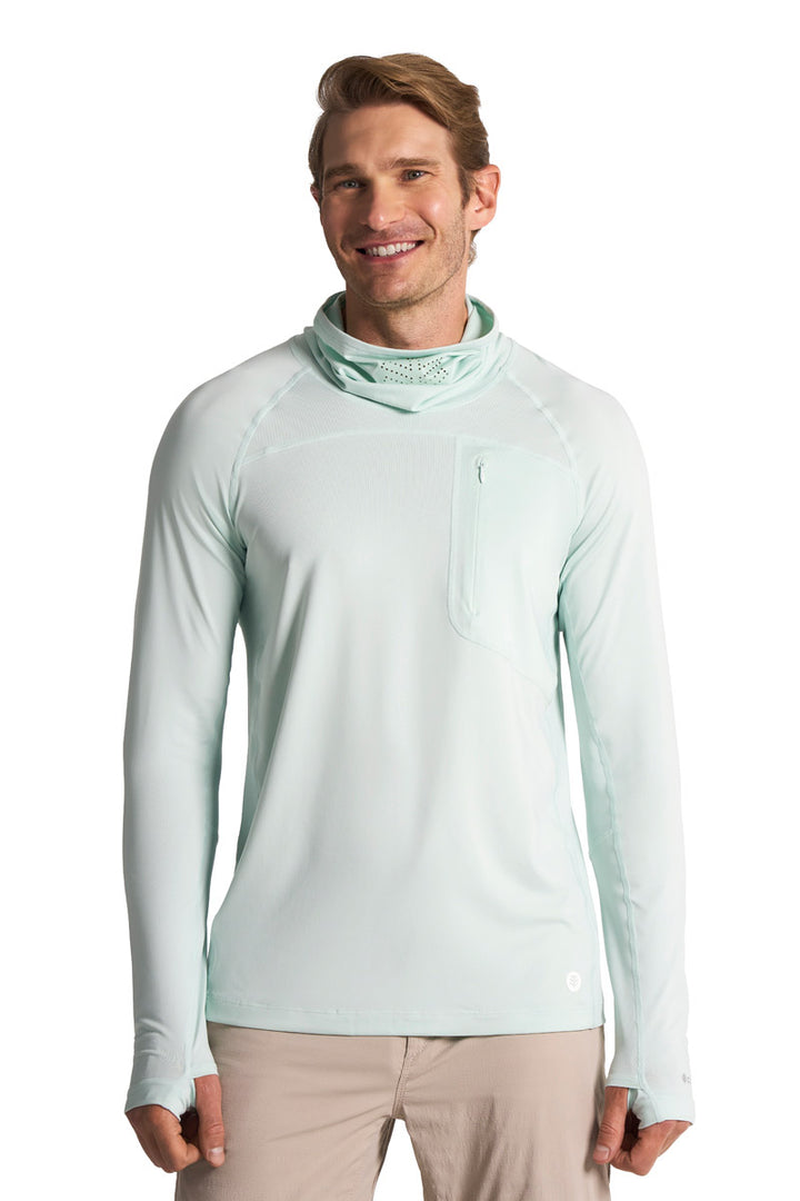 Men's Long Sleeve Fishing T-Shirt | Misty Aqua