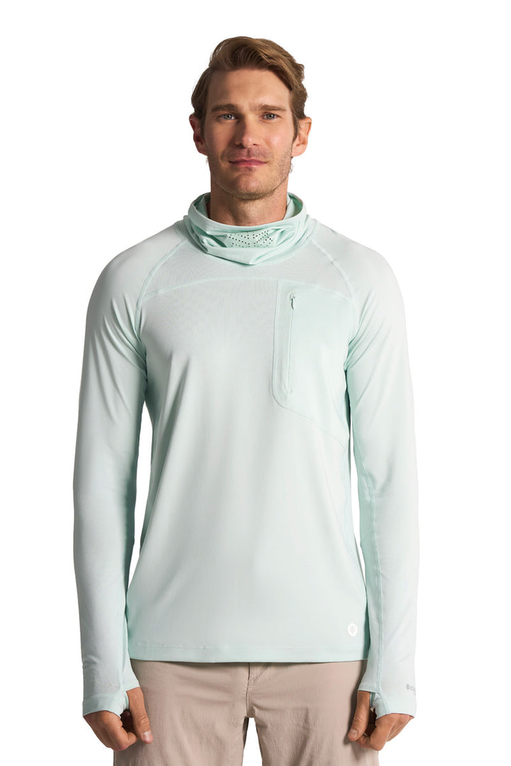 Men's Long Sleeve Fishing T-Shirt | Misty Aqua