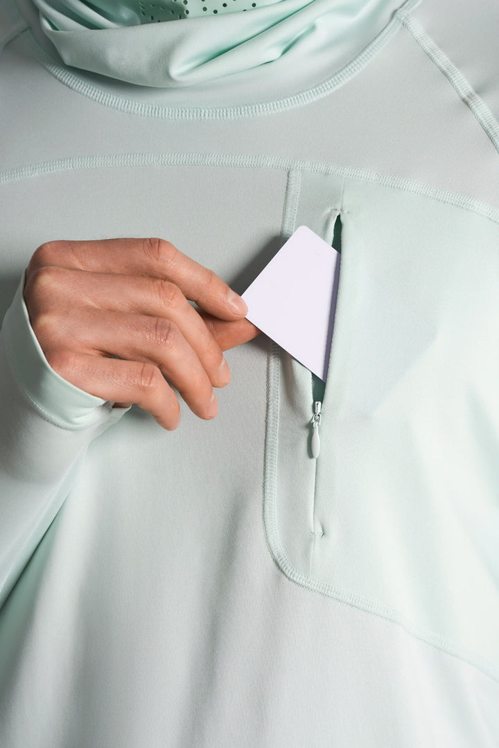 Men's Long Sleeve Fishing T-Shirt | Misty Aqua