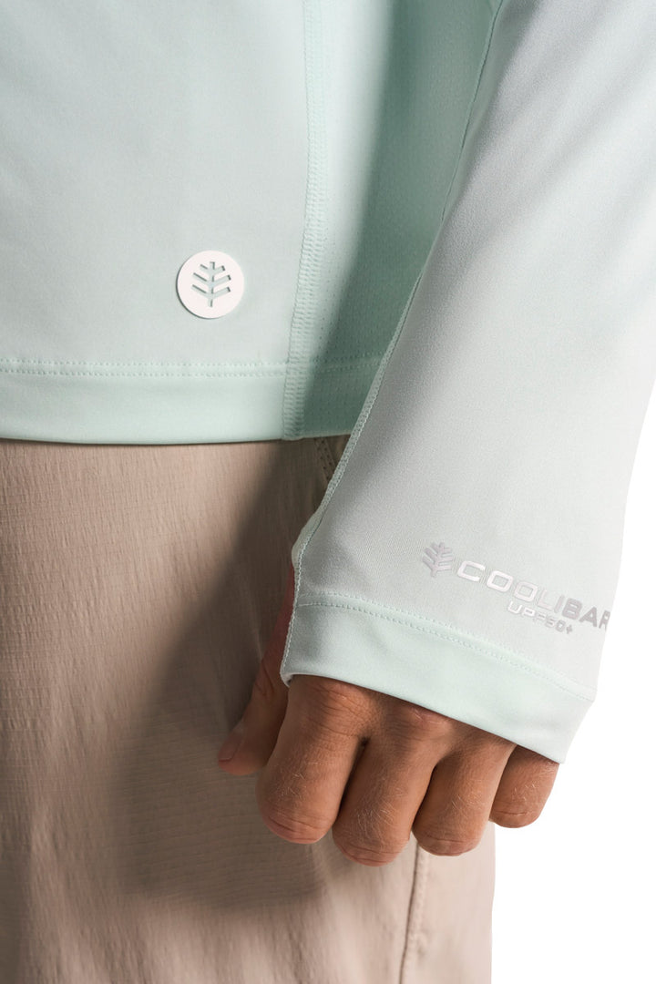 Men's Long Sleeve Fishing T-Shirt | Misty Aqua