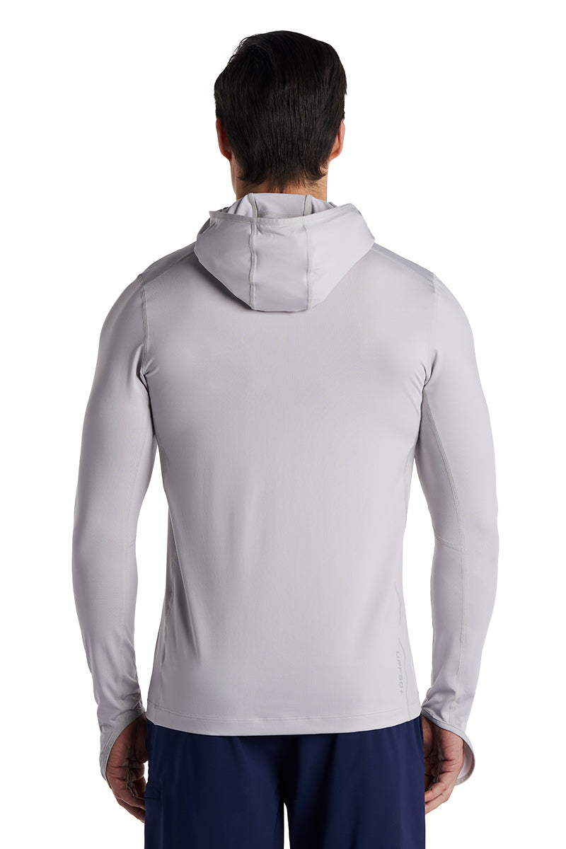 Men's Vented Andros Fishing Hoodie | Slate UPF 50+