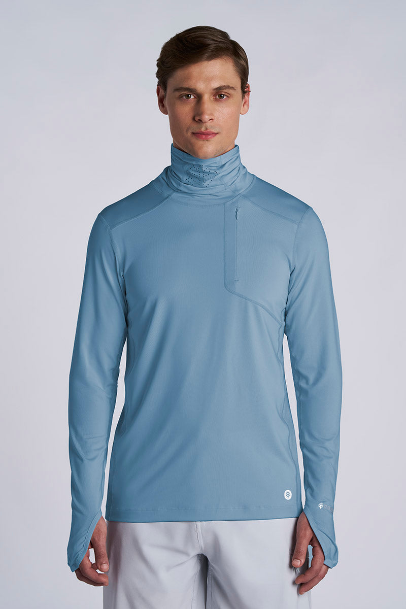 Men's Vented Andros Fishing Hoodie | Slate UPF 50+