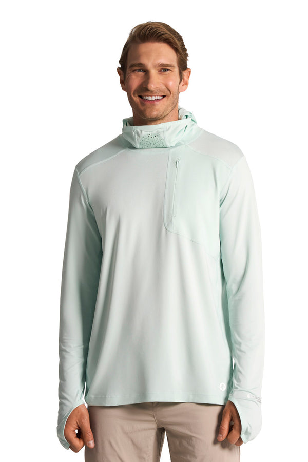 Sweat à Capuche Homme Coolibar UPF 50+ - Gris - Taille M - Anti-UV Ventilé - Excellent état