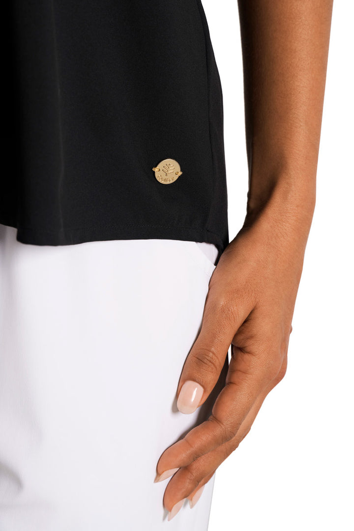 Flutter Sleeve Blouse | Black