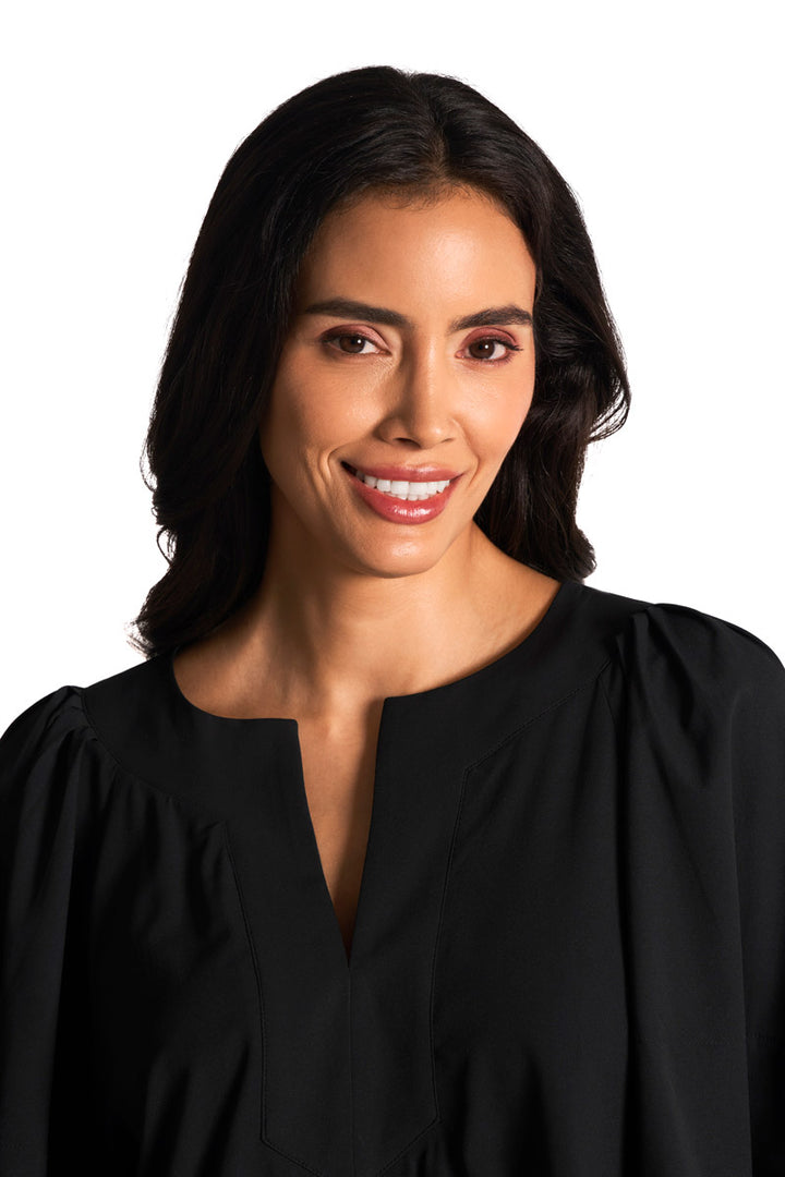 Flutter Sleeve Blouse | Black