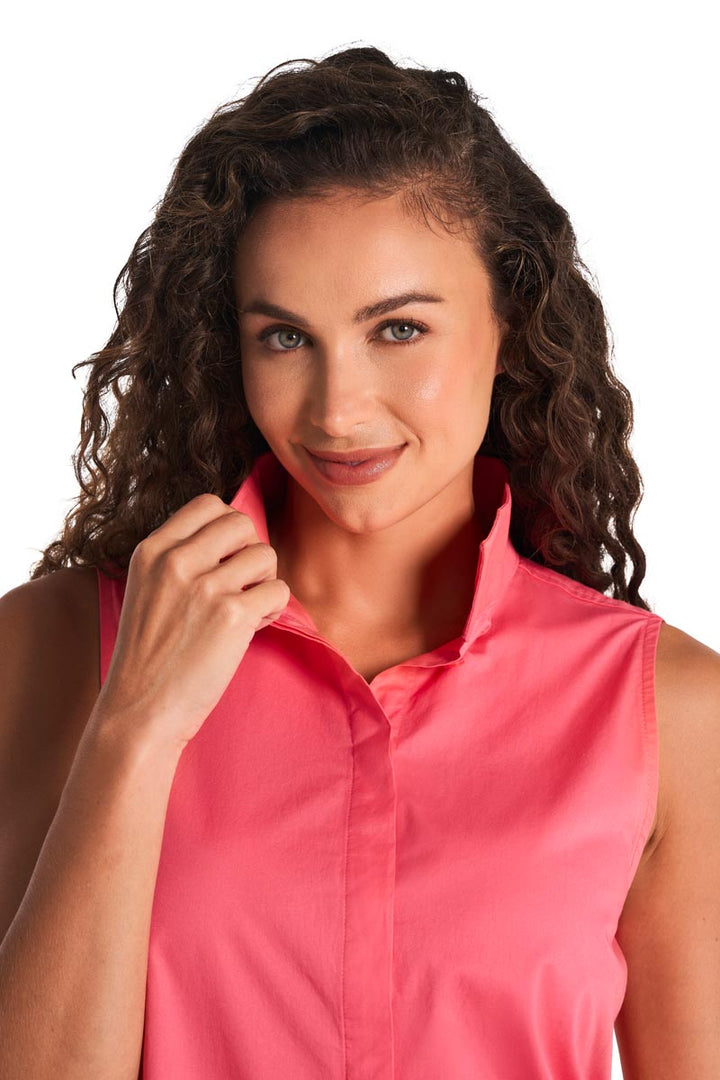 Sleeveless Dress | Sunkist Coral