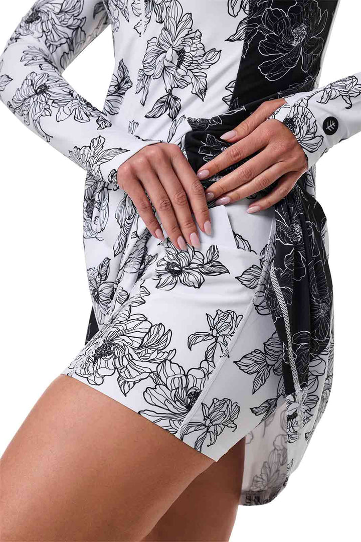 Women's Aspen Sunrise Long Sleeve Swim Dress Women's Aspen Sunrise Long Sleeve Swim Dress