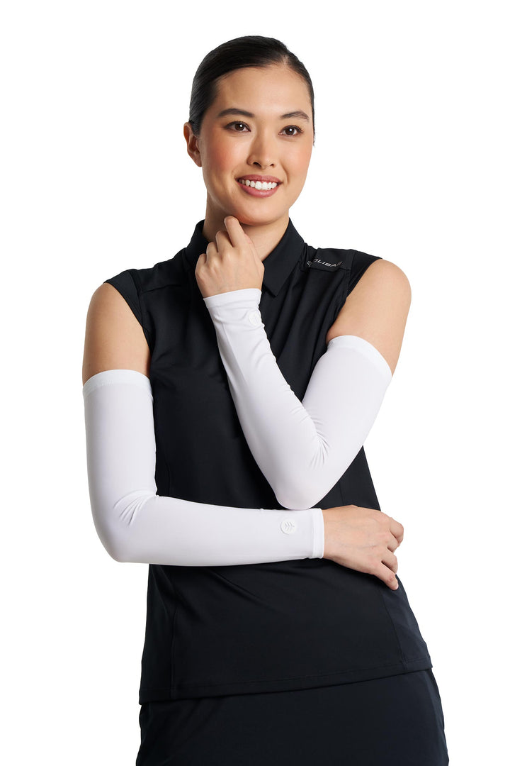 Women's Performance Arm Sleeves | White
