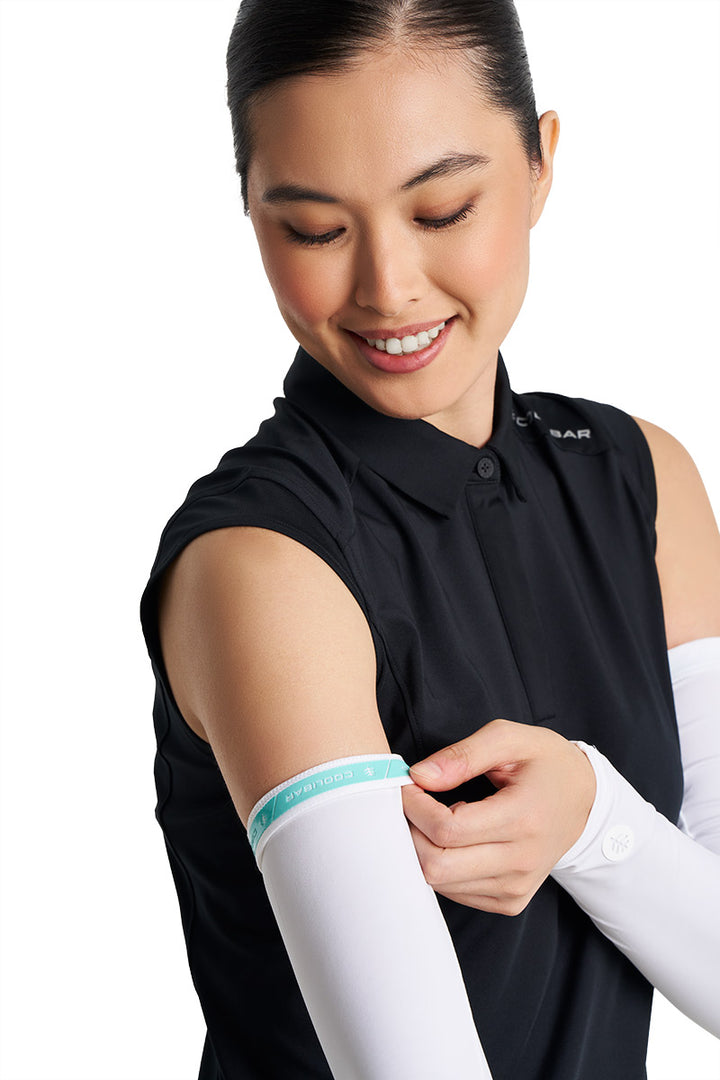 Women's Performance Arm Sleeves | White