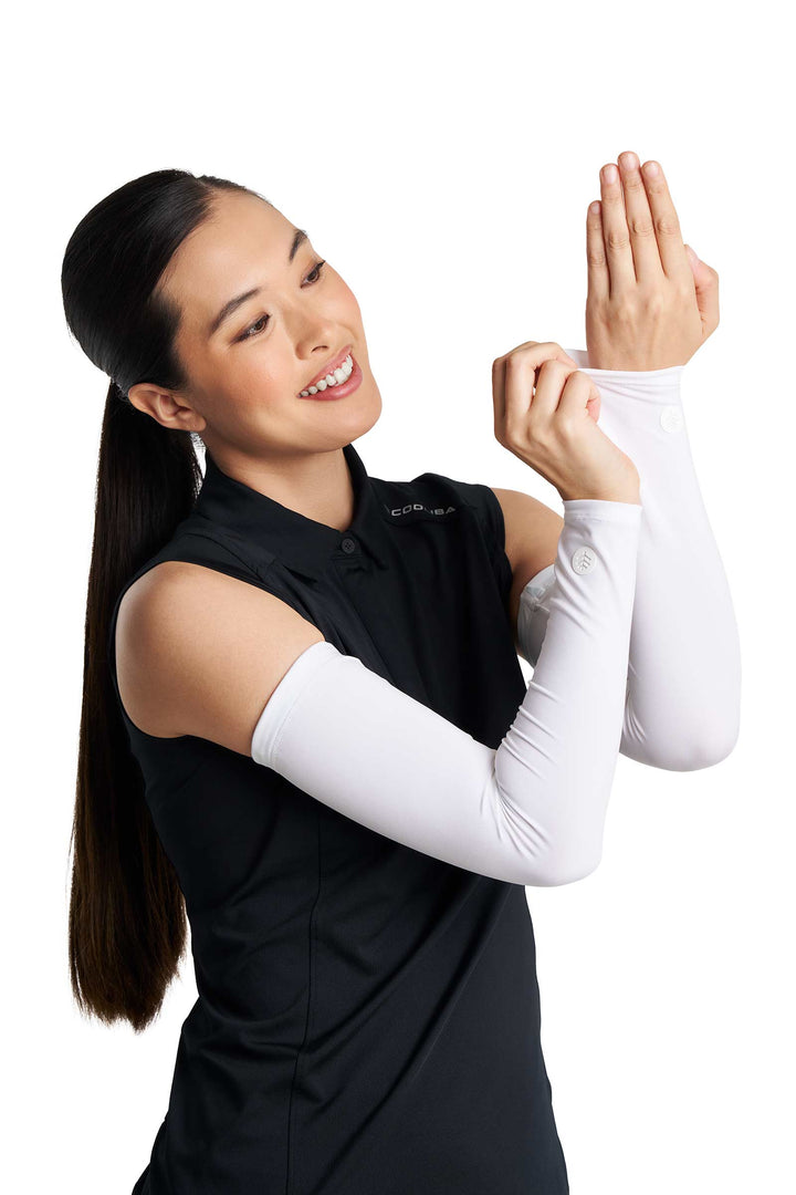 Women's Performance Arm Sleeves | White