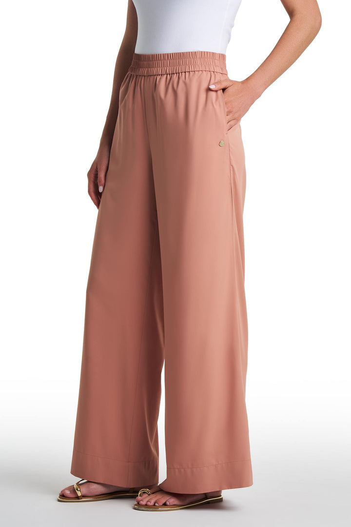 Women's Wide Leg Pants | Mocha Mousse