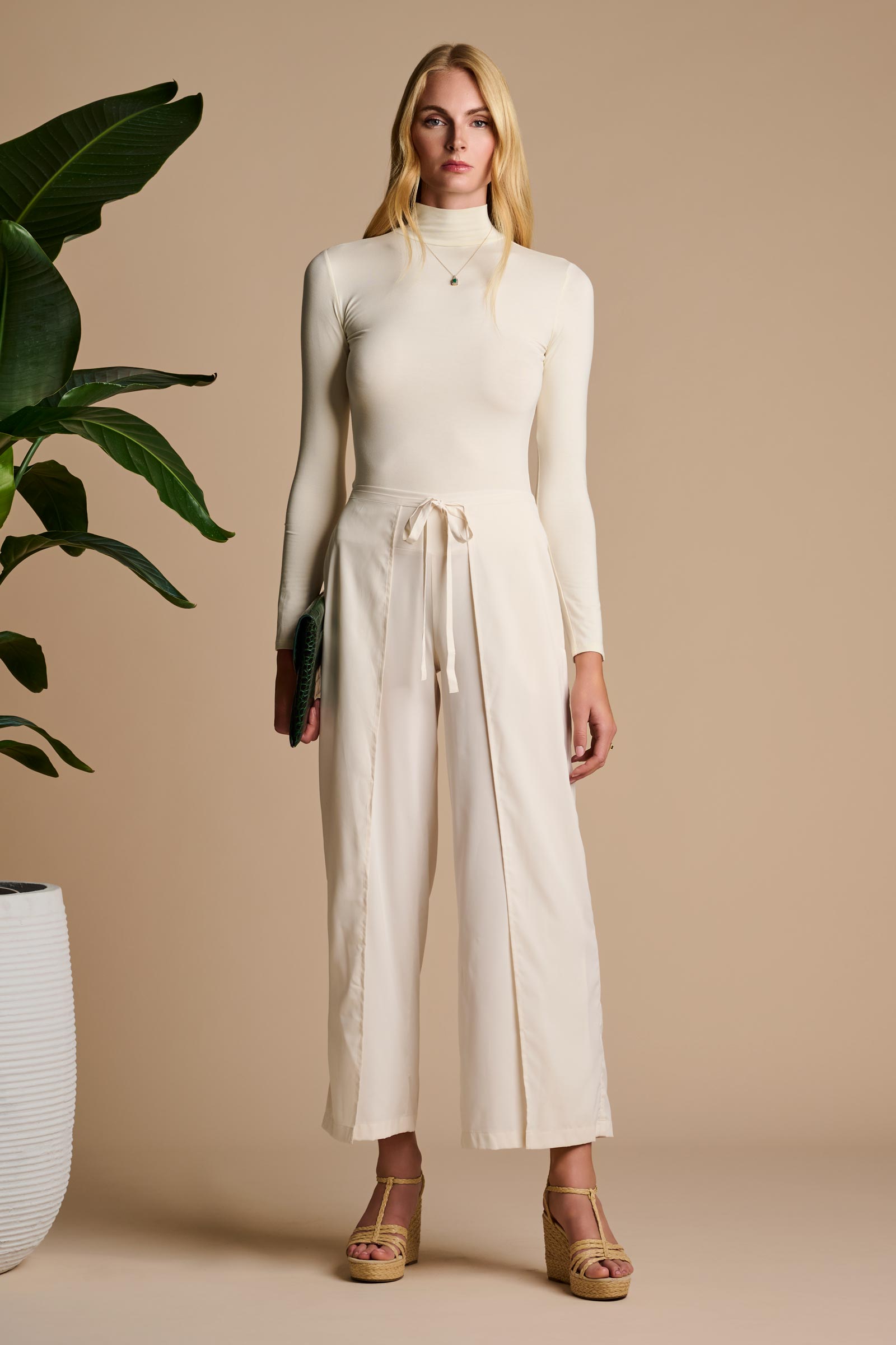 トップス andmary Bruna pants set up ivory ANDMARY】Bruna pants set up