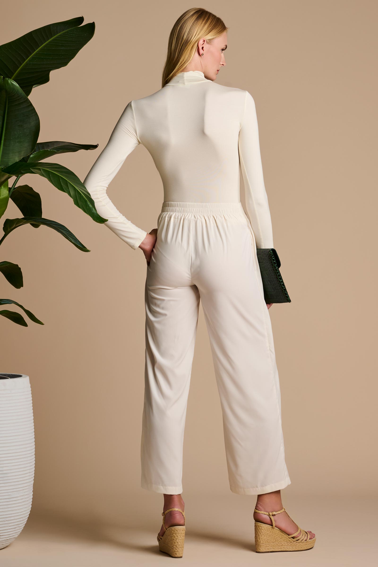 Roule Turtleneck Top | Black UPF 50+