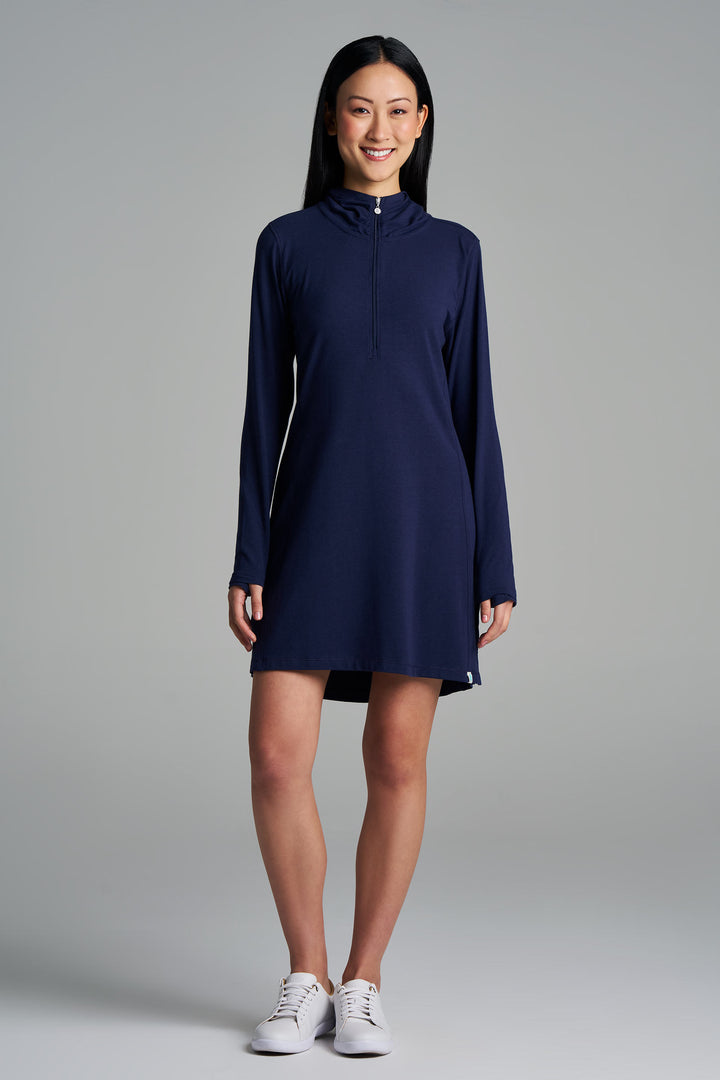 Anacapa | Women's Beach Cover-Up Dress 2.0 | Navy | UPF 50+