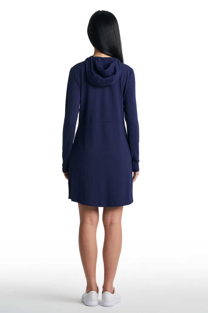 Cover-Up Dress with Half-Zip | Navy