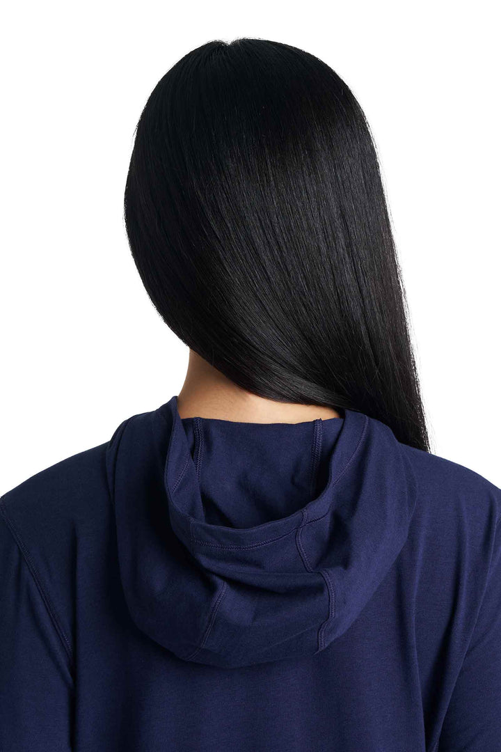 Cover-Up Dress with Half-Zip | Navy